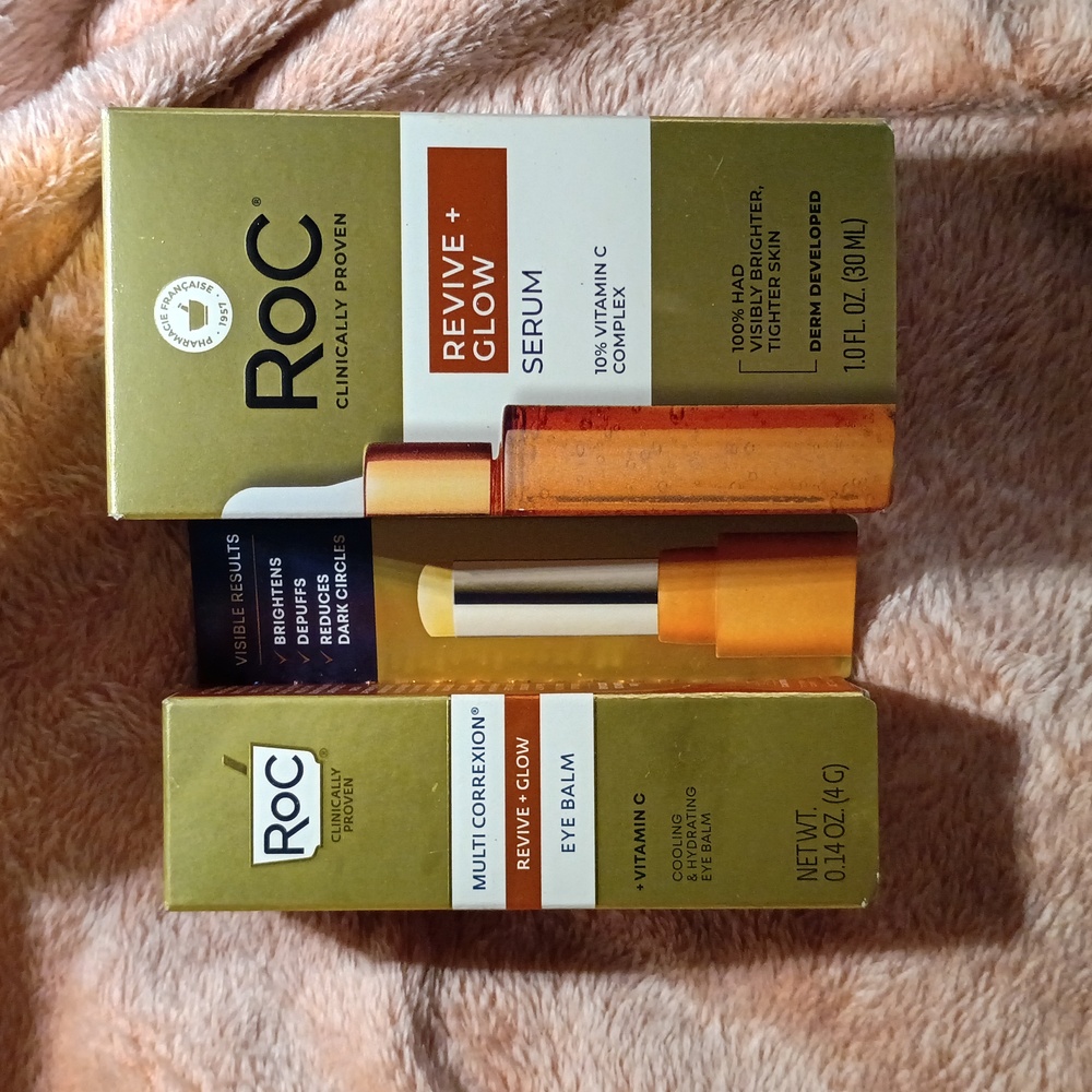 ROC MULTI CORREXION® Revive + Glow Eye Balm &  Revive + Glow Daily Serum